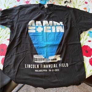RAMMSTEIN tour t shirt - Philadelphia - Lincoln financial field 8/31/22
